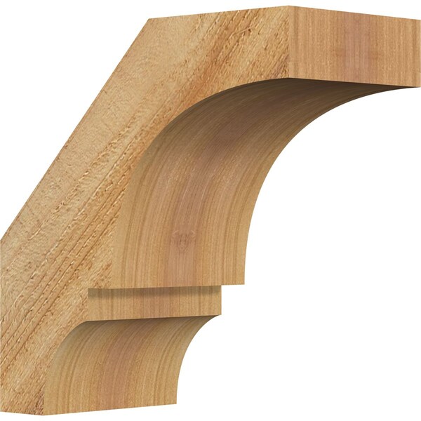 Ekena Millwork 4"W x 8"D x 8"H Balboa Rough Sawn Knee Brace, Western Red Cedar BRC04X08X08BOA00RWR - main